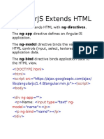 AngularJS Extends HTML