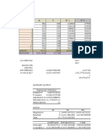 X Y X 2 Y 2: Regression Statistics