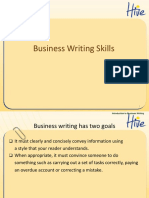 Business Writing Skills