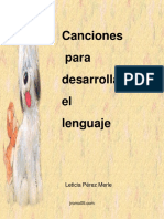 Cancionero Estimular Lenguaje PDF