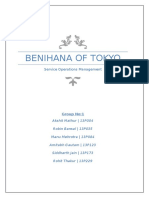 Benihana of Tokyo: Service Operations Management