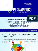 Influências Tecnológicas Na Atual Divisão Do Trabalho