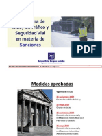 Reforma Ley de Trafico y Seguridad Vial - Sanciones