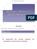 Chap 6 - Quantitative Method For Quality Management