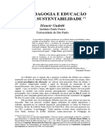 Eco Educacao Sustentabilidade Gadotti PDF