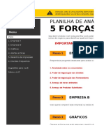 Planilha Das 5 Forças de Porter