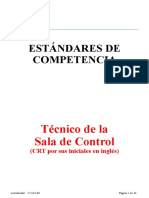 Estandar de Competencia Operador Sala de Control