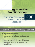 Solar Technology Research Powerpoint