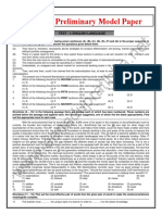 SBI PO's Prelims Model Paper 2017