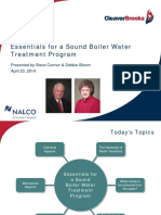 Essentials For A Sound Boiler Water Treatment Program