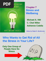 Stress and Wellbeing: Michael A. Hitt C. Chet Miller Adrienne Colella