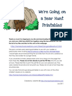 We Re Going On A Bear Hunt Printables