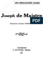 Joseph de Maistre, Les Meilleures Pages 000000383 PDF