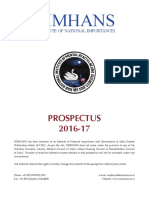 NIMHANS - Prospectus 2016-17-Final PDF