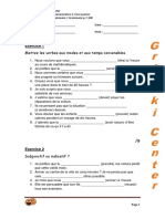 2013 Classe E Test Final de Grammaire Teme A Nouvelle Grammaire Communicative 3 P 7 100 Reponses