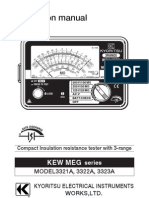 Kyoritsu Insulation Tester 3321A-3322A-3323A