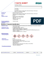 Msds h2s Gas