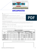 TABELA ARGAMASSAS - As Argamassas Mais Utilizadas Na Construção Civil