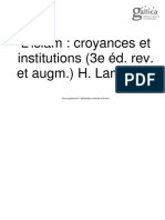 L'islam Croyances Et Institutions PDF