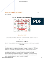 Ielts Academic Reading - 1