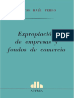 Expropiacion de Empresas y Fondos de Comercio - Hector Raul Ferro PDF