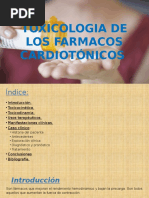 Toxicologia de Los Fármacos Cardiotónicos