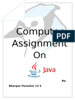 ISC Computer Assignment