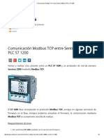 Comunicación Modbus TCP Entre Sentron 3200 y El PLC S7 1200