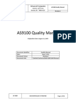 AS9100 Quality Manual: Advanced Companies