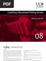 Canterbury Educational Printing Services: Working With PDF