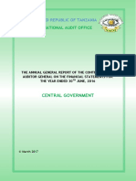 Central Government Annual General Report For 2015-2016