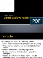 CIS 115 Lecture05 VB-Variables