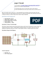 Solar Battery Charger Circuit