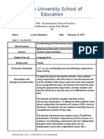 Educ 450 - Reflective Lesson Plan-2 - Conjunctions