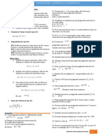 Progressão Aritmética e Progressão Geométrica