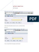 Working With Floating Field in Adobe Forms