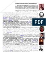 Presidentes de Guatemala y Sus Principales Acciones Que Realizaron Durante Su Gobierno