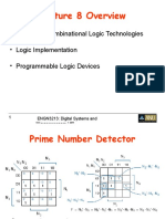 Lecture 8 Overview: - Review of Combinational Logic Technologies - Logic Implementation - Programmable Logic Devices