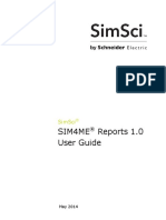 Sim4Me Reports 1.0 User Guide: Simsci