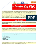 Yds İci̇n Son Takti̇kler PDF