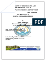 University of Engineering and Technology Taxila Electrical Engineering Department Lab Manual