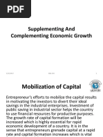 Supplementing and Complimenting Economic Growth