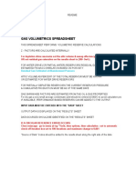 Gas Volumetrics Spreadsheet: Residual Gas Estimated at Abandonment Pressure