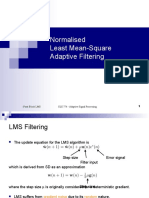 Normalised Least Mean-Square Adaptive Filtering: (Fast) Block LMS ELE 774 - Adaptive Signal Processing 1