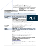 Elementary Education Program Danielson Framework Lesson Plan Template