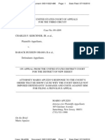 03-09-4209 Kerchner V Obama & Congress Appeal - Atty Apuzzo's Response To Court's Show Cause Order