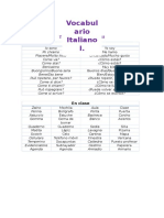 Vocabulario Italiano A1.1