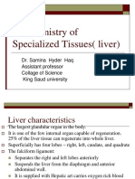 Biochemistry of Specialized Tissues (Liver)