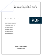 Industrial Pollution and Curbing Strategy in Practice