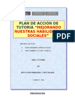 Puntajes Del Pre Test de Evaluación de Las Habilidades Sociales